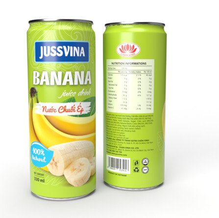 330ml banana juice drink 100% natural