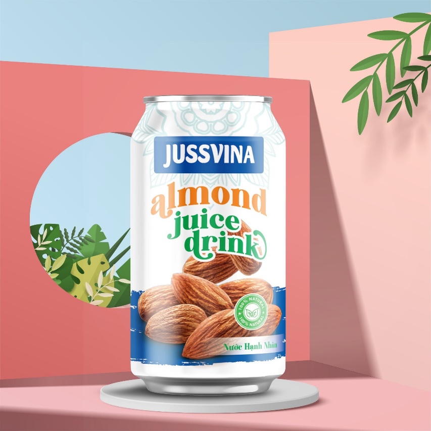 Jussvina almond milk juice drink 330ml