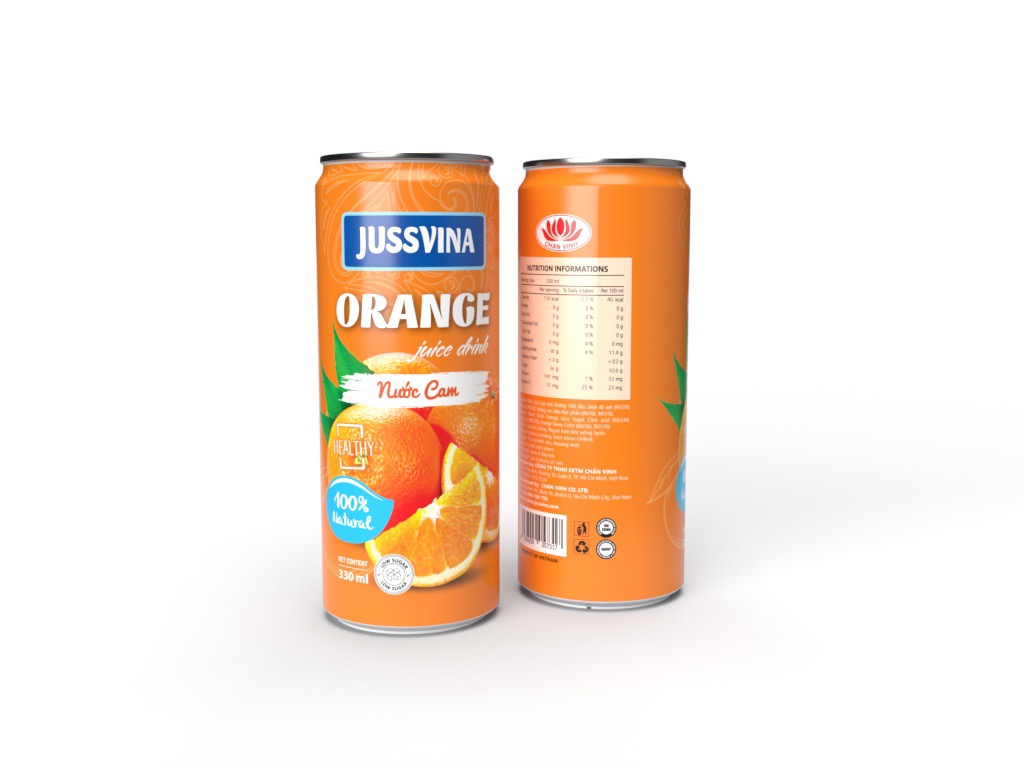 330ml orange juice drink 100% natural nutrition